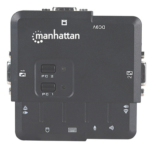 Switch Manhattan Kvm Mod. 151252 2x Usb 2x Vga 1600 X 900