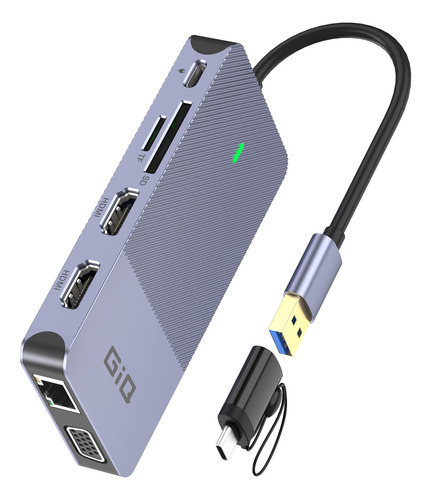 Estación De Acoplamiento Usb Giq Usb C Hub Usb 3.0 A Hdmi