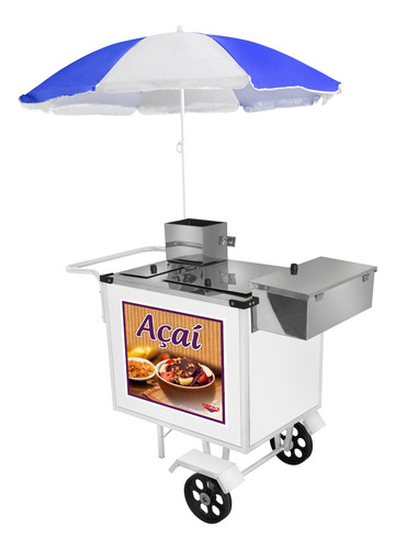 Imagem 1 de 4 de Carrinho De Açaí Branco Oferta