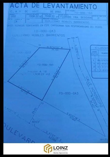 Imagen 2 de 2 de Venta De Terreno De 1440 M2 Sobre Blvd Insurgentes