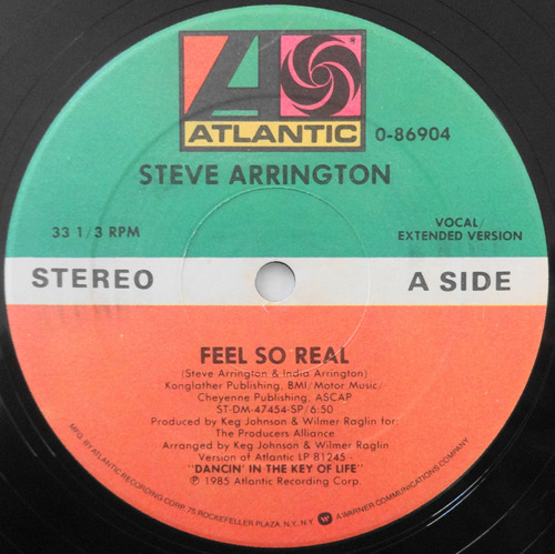 Steve Arrington Feel So Real Disco Importado