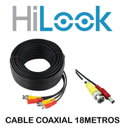 Kit Circuito Cerrado Hilook Dvr 16 Canales 16 Cámaras 1080p 2mp Full Hd Audio Integrado Thc-b120-ps Cable Coaxial 18mts con Disco Duro 1tb