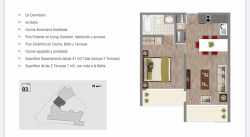 Nuevo  1 Dormitorio Con 2 Terrazas