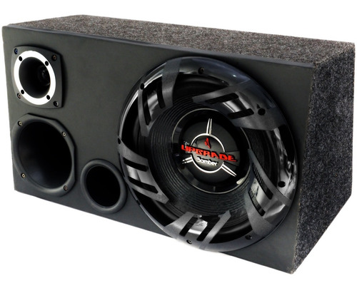 Kit Som Caixa Trio Sub Bomber + Radio + Taramps Pra Mobi