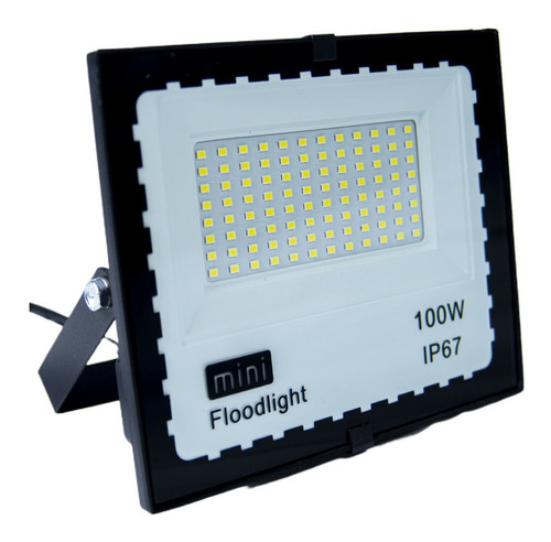 Refletor Holofote Led 100w  Smd Branco Frio Bivolt 