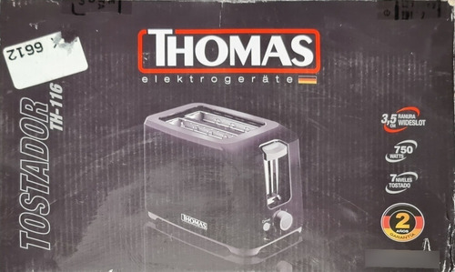 Tostador Thomas Th116 3.5 Cm 750 Watts 7 Niveles