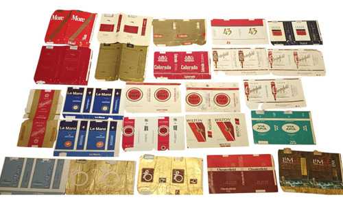 Marquillas De Cigarrillos De Papel. Varias Marcas. (Usado)