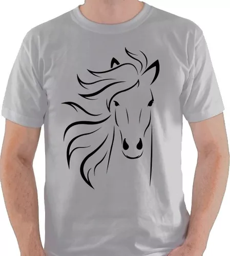 Camiseta Cavalo De Frente Hipismo Horse Camisa Blusa