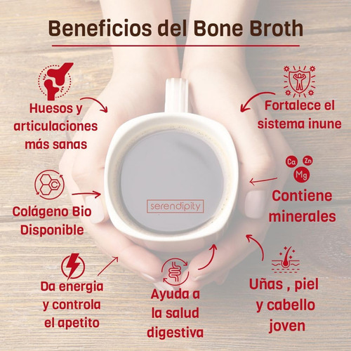 Caldo De Huesos Orgánico 12 Pzas Pavo Bone Broth Serendipity