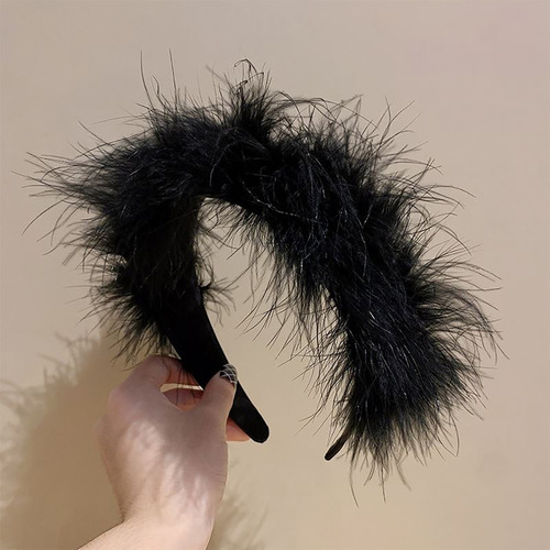 (bx) Diadema De Plumas, Gorra Suave Y Cómoda