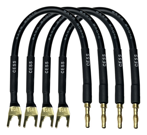 (027) 6 Pulgadas Hifi Cable De Altavoz Jumpers Alambre/monta