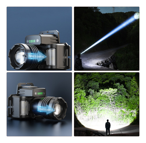 Pj Faro Led Con Sensor De Movimiento, Faro Recargable Por