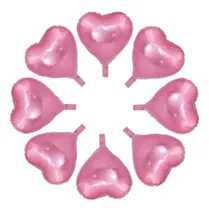 Comprar Pack 50 Mini Globos Corazón Metalizado Boda San Valentín