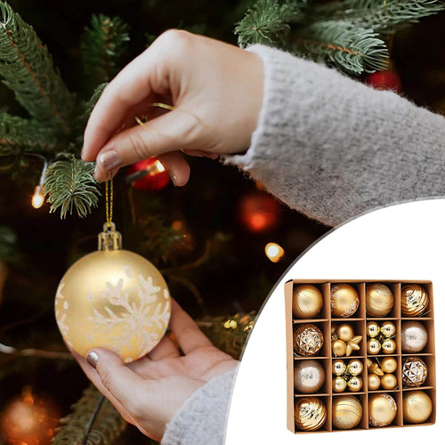 , Sd Mc Adorno Navideño N, 42 Piezas Forma Árbol Bolas, Par