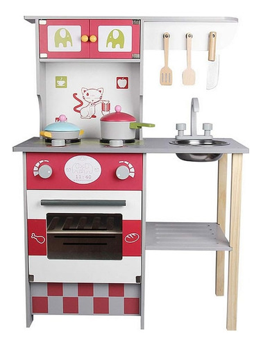 Cocina De Madera Juguete Con Accesorios 17062