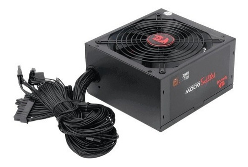 Imagen 3 de 9 de Fuente Redragon 600w 80 Plus Bronze Gamer Rgps Gc-ps002