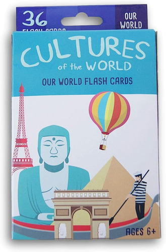 Flash Cards Cultures Of The World - Juego De 36 Tarjetas