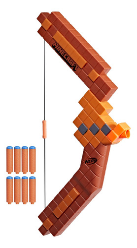 Arco Dart Blaster Nerf Minecraft Com 8 Dardos M1 Blaster 8 A