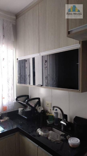 Cobertura Tipo Sem Condomínio Com Acesso Interno Com 2 Dormitórios À Venda, 63 M² Por R$ 450.000 - Vila Humaitá - Santo André/sp - Co0161