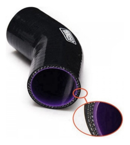 Codo De Silicon 45 Grados 2 Pulgadas 4capas Reforzado Epman