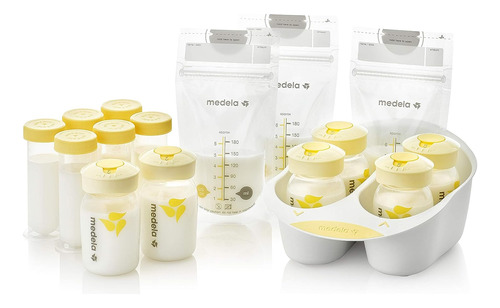 Kit Para Guardar Leche Materna Medela, Bolsa Tarros, Bandeja