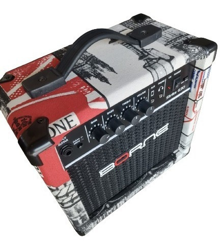 Imagem 2 de 2 de Amplificador Cubo Para Guitarra Borne Strike G30 15w London