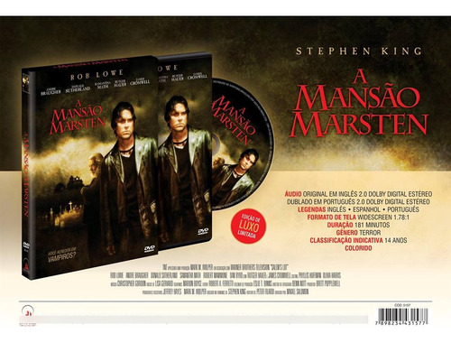 Dvd A Mansão Marsten Original Com Luva Lacrado Stephen King