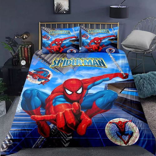 Funda De Edredón Tamaño Queen, Fundas De Almohada Spider-man