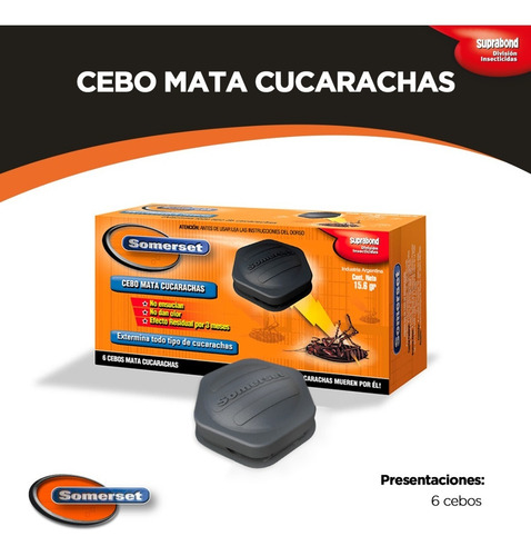 Imagen 3 de 5 de Cebo Somerset Mata Cucarachas - 6 Cebos