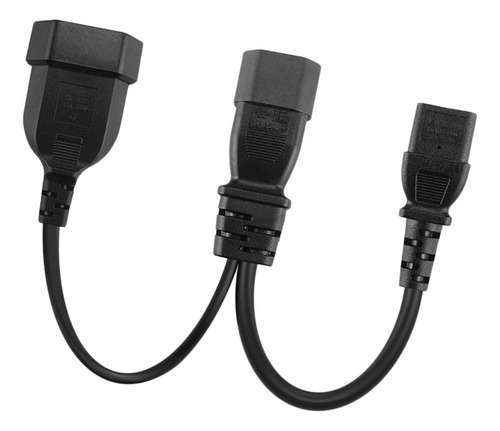 5 Iec 3 Polos C14 A C13 2 Pines Y Cable De Alimentación