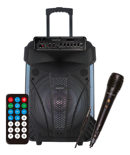 Parlante Smartlife Bluetooth Portatil Karaoke Con Microfono 
