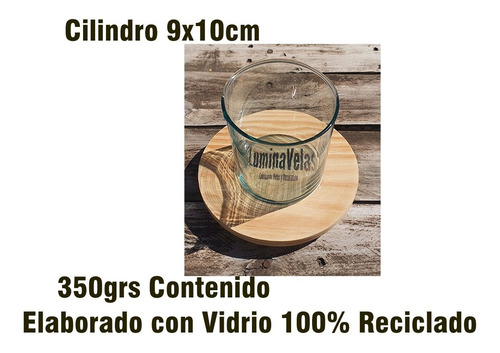 Imagen 3 de 4 de Frascos / Cilindro 9x10cm P/ Velas / Decoracion Paq 24pz