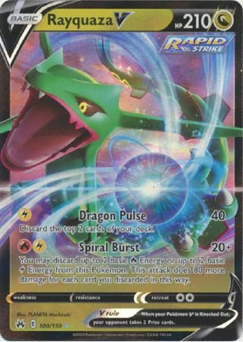 Rayquaza V 100/159 Ultra Raro Pokemon Tcg