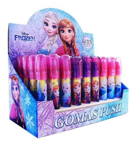 Gomas Push En Forma De Pluma 1 Pieza Frozen