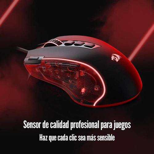Mouse Redragon Predator M612 Wired Rgb - Negro