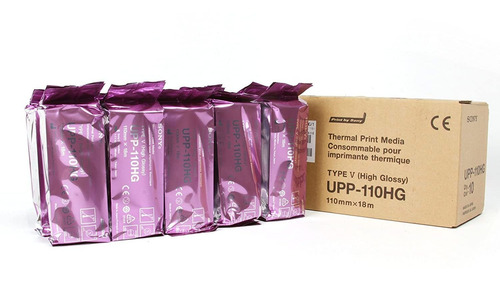 Imagen 5 de 6 de Papel Para Impresora Térmica Sony Upp-110hg, 10 Rollos