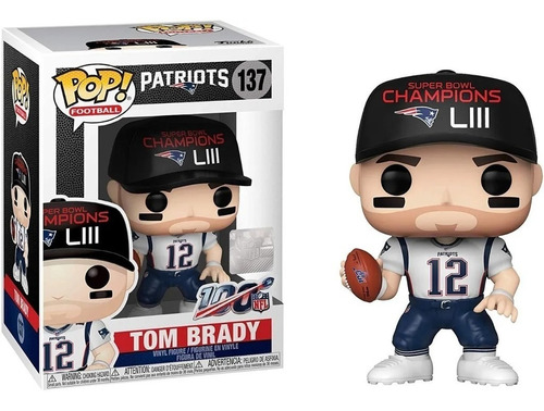 Pop! Funko Tom Brady #137 | Esportes | Nfl | Patriots