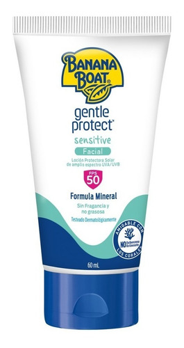 Banana Boat Protector Solar Facial Sensitive Spf50 60 Ml