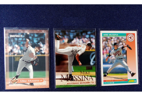 Tarjetas De Beisbol Mike Mussina Hof 2019 3x$2 