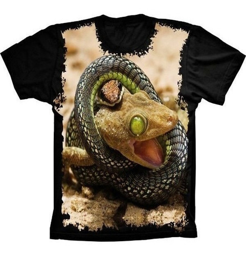 Camiseta Estilosa 3d Animais - Snake