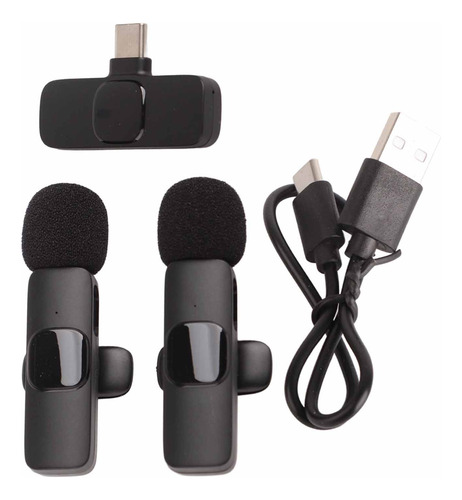 Microfone De Transmissão Ao Vivo Wireless Lavalier Mini Plug