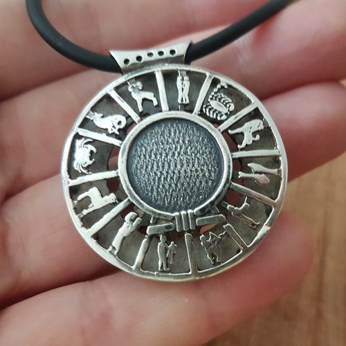 Zodíaco Dendera - Pingente - Egito Antigo Prata 925 Signos