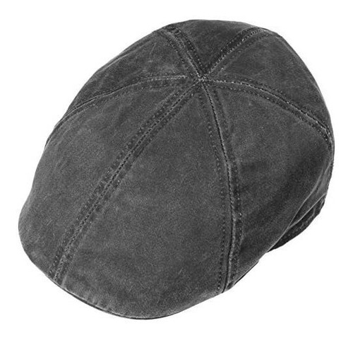 Gorra Plana Stetson Level De Algodón Desgastado Con Pico De