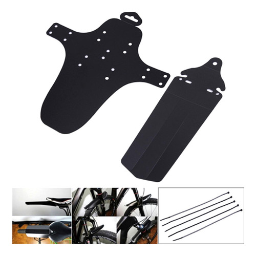 Guardabarros De Bicicleta Protección De Rueda Juego De