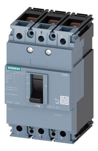 Interruptor Automatico 3p 50a 25ka Reg Ref 3vm1150 Siemens