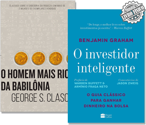 Kit O Investidor Inteligente O Homem Mais Rico Da Babilônia