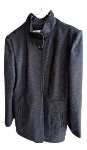 Abrigo Cuello Alto Con Bolsillos Forrado Invierno