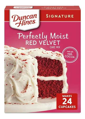 Duncan Hines Harina Red Velvet Moist Cake 3 Pack.