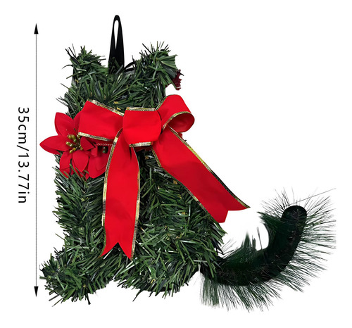 Colgante Navideño Con Forma De Guirnalda Con Forma De Gato P