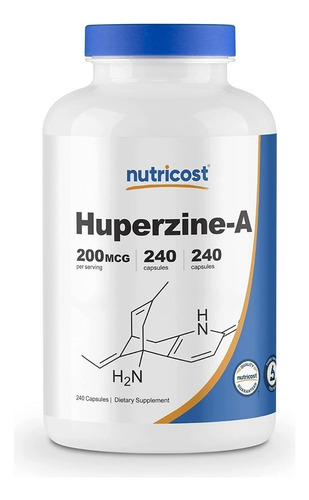 Huperzine A Cápsulas 200mcg, 240caps, Nutricost,